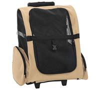 Chariot Pour Animaux De Compagnie Vidaxl 3 En 1 Design Sable 48 X 32 X 57 Cm Tissu Oxford