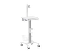 Chariot pour appareils médicaux avec support moniteur 17"-27"