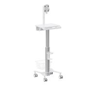 Chariot pour appareils médicaux avec support tablette 7.9"-11", hauteur réglable 80-120 cm