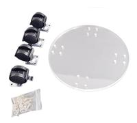 Chariot pour avec roulettes, Support à roulettes - 143 Livres - Support Robuste avec roulettes - Plateau de soubassement avec roulettes pour Pots de Fleurs pour d'extérieur