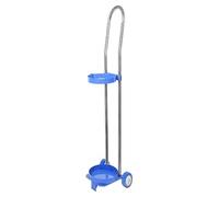 Chariot pour Bouteille d’Oxygène à Hauteur Réglable et Roues Silencieuses - Support Portable en Acier pour Transport Médical, Domicile, Hôpitaux - Compatible Bouteilles 10L