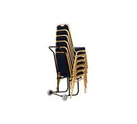 Chariot pour Chaises de Banquet - 10 Chaises - Bolero Noir