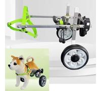 Chariot pour Chien Chariot de Chaise Roulante pour Chien Moyen, Aide à la Mobilité Réglable pour Animaux de Compagnie pour Animaux de Compagnie Handicapés des Pattes Arrière, Orthèses Réadaptation(S)