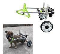Chariot pour chien/fauteuil roulant, assistance pour animaux de compagnie, chariot de rééducation portable et réglable pour animaux de compagnie, roues pour handicapés ( Size S)