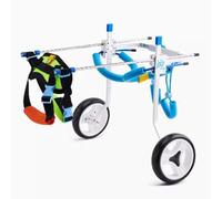 Chariot pour Chien Fauteuil Roulant de Mobilité pour Chien pour Pattes Arrière Petites, Chariot de Rééducation Réglable pour Animaux de Compagnie avec Laisse pour Chien, Support pour Pattes(L)
