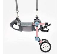 Chariot pour chien/fauteuil roulant pliant handicapé pattes postérieures réhabilitation chien handicapé promenade assistée voiture chien mobilité roue alliage d'aluminium réglable