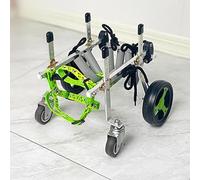 Chariot pour Chien Fauteuil Roulant Réglable pour Chien pour Pattes Avant, Chariot pour Animaux de Compagnie en Aluminium avec 4 Roues Léger, Assistant de Promenade pour Chien pour la Formation(M)