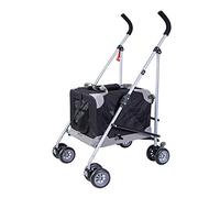 Chariot pour chien Poussettes pour chiens de petite taille Transporteurs et poussettes pour chats de qualité supérieure Poussettes séparables pour animaux de compagnie pour petits chiens Faciles à p