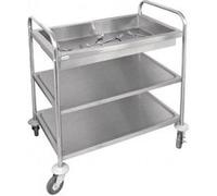Chariot pour barbecue Vogue Chariot pour couverts - Inox