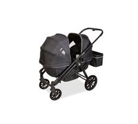 Chariot pour enfants et cabane 2-en-1 - PINOLINO - Cubi 2-en-1 - Pliable - Roues amovibles - Capotes pare-soleil