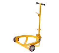 Chariot pour Fût 55 Gallons, Diable Robuste pour Baril D'huile, Roues Lisses, Cadre en Acier pour Atelier, Entrepôt, Garage