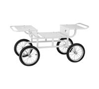 Chariot pour machine barbe à papa - 4 roues - Blanc | Royal Catering