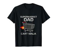 Chariot pour papa de supermarché - Design fantaisie Ninja Dad Life T-Shirt