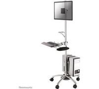 Chariot pour PC/moniteur Neomounts FPMA-MOBILE1800 25,4 cm (10) - 68,6 cm (27) inclinable, mobile argent Argent G