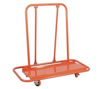Chariot pour plaques de plâtre avec Une capacité de Charge de 1000 kg - Chariot de Transport sur roulettes - Porte-Panneaux Robuste et Chariots pour Panneaux - Orange