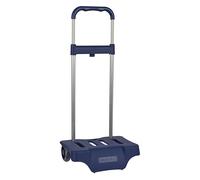 Safta Chariot porte-sacs à dos 30x85x23 aluminium léger roues silencieuses bleu marine