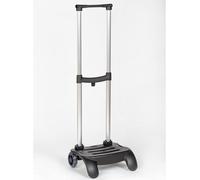 Chariot pour Sac à Dos Scolaire-Noir-Aluminium Résistant et Pliable,Léger et Stable,avec Design Ergonomique pour Éviter Les Maux de Dos,Compatible avec Les Sacs à Dos de Grande Capacité
