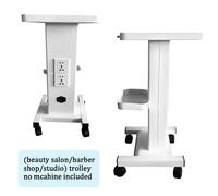 Chariot pour salon de beauté, matériau ABS durable, prise de courant UE intégrée, design peu encombrant