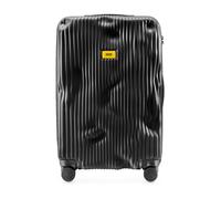 Crash Baggage - Stripe Large, Valise Rigide en Polycarbonate avec Rayures en Relief, Grand Bagage, Dimensions du Chariot 79 x 50 x 30 cm, Capacité 99 litres, Couleur Noir
