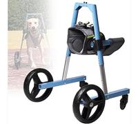Chariot réglable en fauteuil roulant pour fauteuil roulant pour la parallègue de jambe, aide à la mobilité légère en alliage d'aluminium pour petits chiens Chats avec arthrite ou blessure, prend en ch