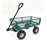 WERKA PRO Chariot remorque grillagé de Jardin 65l
