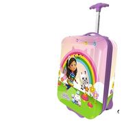 Chariot rigide Gabb-y Dollhouse, valise de voyage Gabb-y Dollhouse pour filles, bagage à main robuste et léger en ABS avec poignée télescopique réglable et 2 roues 23L, 42 x 19,5 x 29 cm. Multicolore,