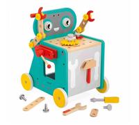 Chariot Robot Brico'Kids - Jeu de Bricolage Enfant - 38 Accessoires + 3 Outils - Jeu d'Imitation - Dès 18 Mois