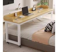 Chariot roulant pour ordinateur portable avec roulettes, table de chevet spacieuse et bureau d'étude, poste de travail d'angle, support d'ordinateur portable avec plateau de clavier coulissant