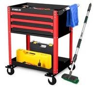 Chariot servante d'Atelier Chariot à Outil BM TOOLS BMT TOOL DRAWER - 3 Tiroirs à glissières - Balai brosse de nettoyage à eau
