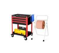 Chariot servante d'Atelier Chariot à Outil BM TOOLS BMT TOOL DRAWER - 3 Tiroirs à glissières - Distributeur sur pieds de papier