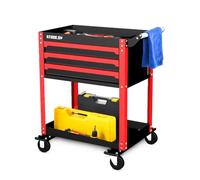 Chariot servante d'Atelier Chariot à Outil sur roulettes BM TOOLS BMT Tool Drawer - 3 Tiroirs à glissières - Desserte, Plateaux