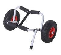 Outsunny Chariot sit on top kayak chariot de transport pliable pour bateaux canoë ou kayak charge max. 70 Kg alu. mousse antidérapante