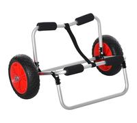 Chariot Sit On Top Kayak Chariot De Transport Pliable Pour Bateaux Canoë Ou Kayak Charge Max. 90 Kg Alu. Mousse Antidérapante