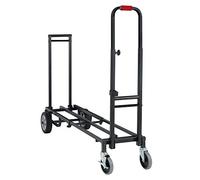 Chariot Stagecaptain SCS-80 MKII Sherpa - Diable - Longueur 84-126,5 cm - Hauteur 116 cm - Surface antidérapante - Capacité 150 kg - Poids 13,8 kg - Noir