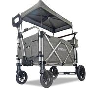 Chariot Super Cruiser + Noir, Extension Habitacle, Chariot De Jardin Pliable Pour Enfants, Transport, Plage, Ville, Forêt, À Tirer Ou À Pousser, Capacité De Charge 75 Kg
