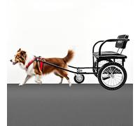 Chariot Tout-Terrain Tiré Par Chien Avec Frein au Pied, Remorque Détachable et Siège Pour Chiens 10-40kg/22-88lb. Avec Sangle de Traction Pour Camping, Randonnée et V(Size:10-40kg,Color:chiens moyens)