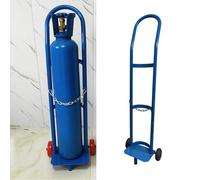Chariot Transport Bouteilles Support de Bouteille D ' Oxygène pour Cylindre D ' Évacuation / ' Évacuation , Chariot à 2 Roues pour ' Oxygène Médical , Hauteur Réglable ( 95 / 110 Cm ) , Support ' Port
