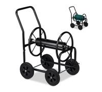 Chariot tuyau dévidoir de jardin 4 roues métal chariot à tuyau chariot arrosage