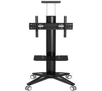 Chariot TV mobile avec plateau réglable pour téléviseurs inclinable et pivotant Caractéristiques Support au sol robuste Ajustement universel pour téléviseurs de 32 à 70" Parfait pour la maison et le