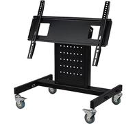 Chariot TV mobile avec roues de frein universelles, support de télévision réglable pour écrans de 32 à 70 pouces, chariot TV robuste avec roues de verrouillage pour la maison et le bureau
