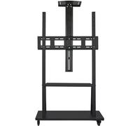 Chariot TV mobile avec roulettes - Support roulant réglable pour toutes les tailles de TV - Support TV portable robuste pour la maison, le bureau et les événements