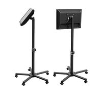 Chariot TV mobile pour écrans de 14 à 27 pouces - Support roulant réglable en hauteur avec rotation à 360 °, peut supporter 25 kg, parfait pour la maison, le bureau et les événements