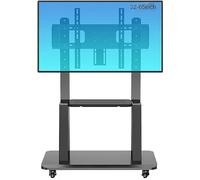 Chariot TV mobile réglable en hauteur pour salon et chambre à coucher - Chariot TV universel avec roulettes - Support TV portable pour téléviseurs de 32 à 70"