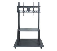 Chariot TV mobile robuste avec support de montage - Support TV roulant pour téléviseurs de 81,3 à 177,8 cm - Hauteur réglable - Support d'affichage portable pour la maison et le bureau