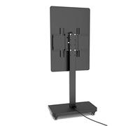 Chariot TV mobile sur roulettes pour téléviseurs de 32 à 65 pouces - Support de sol roulant pour la maison et le bureau - Support TV portable pour une installation et un déplacement faciles - Hauteur