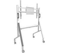 Neomounts FL50-525WH1 Support au sol mobile pour écran 55-86" - étagère multimédia incluse - installation rapide - TÜV