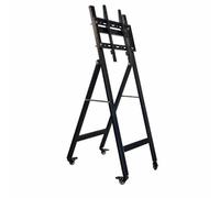 Chariot TV Pivotant, Style to 2 | Cadre Pliable En Acier, Meuble, pour Salon, Exposition, Bureau