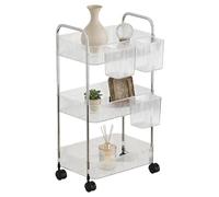 Chariot Utilitaire Avec Roulettes - Organiseur Roulant En Acrylique À Plusieurs Niveaux, Chariot De Rangement Mobile | Étagères Roulantes Pour Cuisine, Bureau, Salle D'artisanat, Chambre À Coucher, Ma