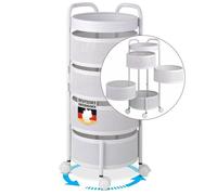 Chariot Utilitaire Mobile À 5 Niveaux avec roulettes, Chariot Médical, Chariot De Rangement pour Esthéticienne