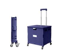 Chariot utilitaire pliable avec poignée télescopique et roues pour un transport facile Idéal pour l'escalade d'escalier, le jardinage, le camping et les courses